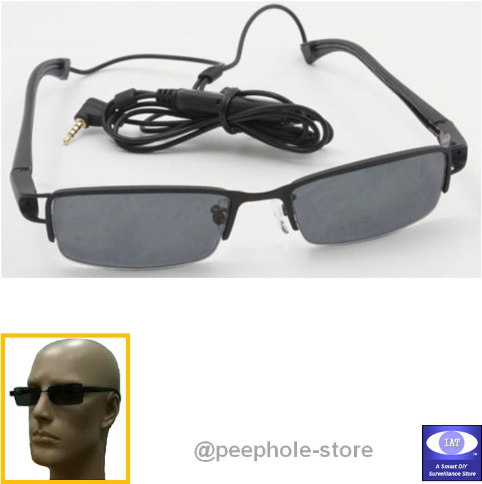 Spy Eye Glasses Mini Hidden Covert Camera Wired A V Output Lawmate Cm Sg20 Black Ebay