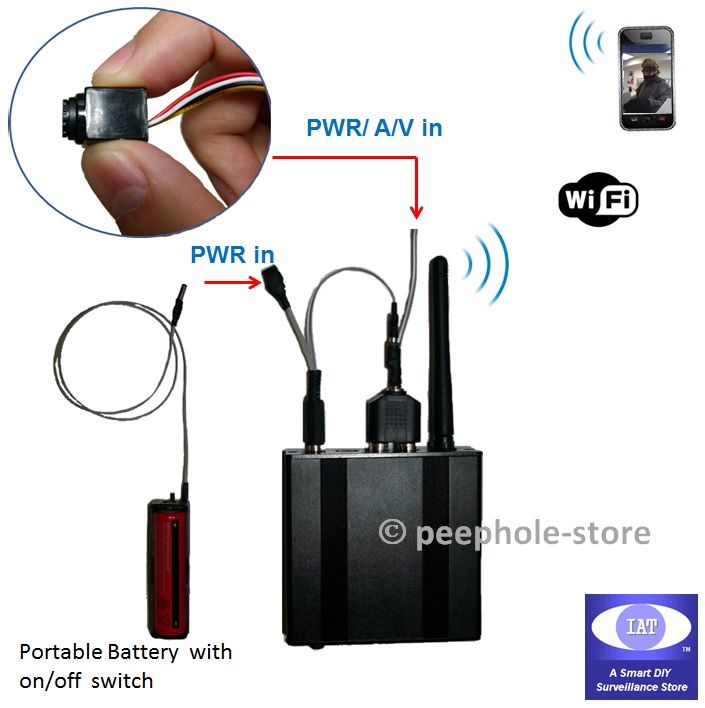 Portable Mini SPY Camera WiFi IP Wireless Surveillance Kit for iPhone