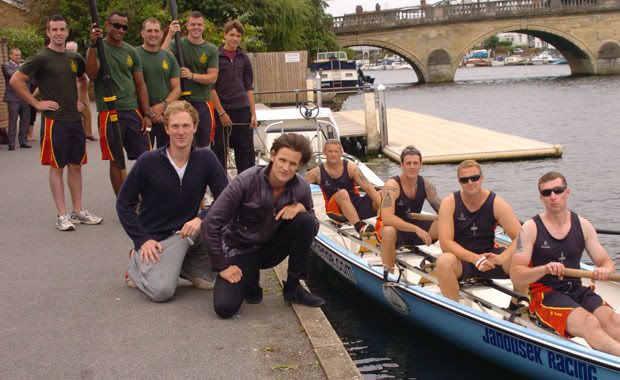 Royal Marines meet Matt Smith; photo: Thames Challenge Royal Marines meet Matt Smith; photo: Thames Challenge