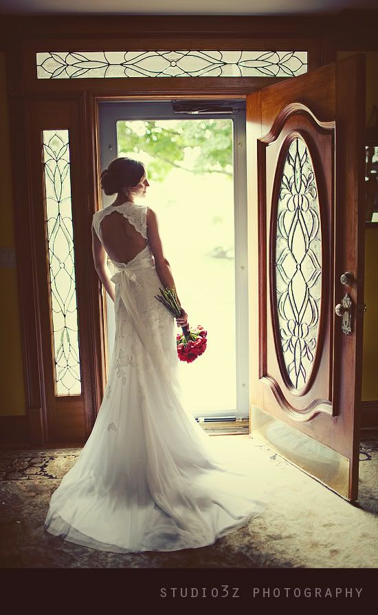 open back wedding dress