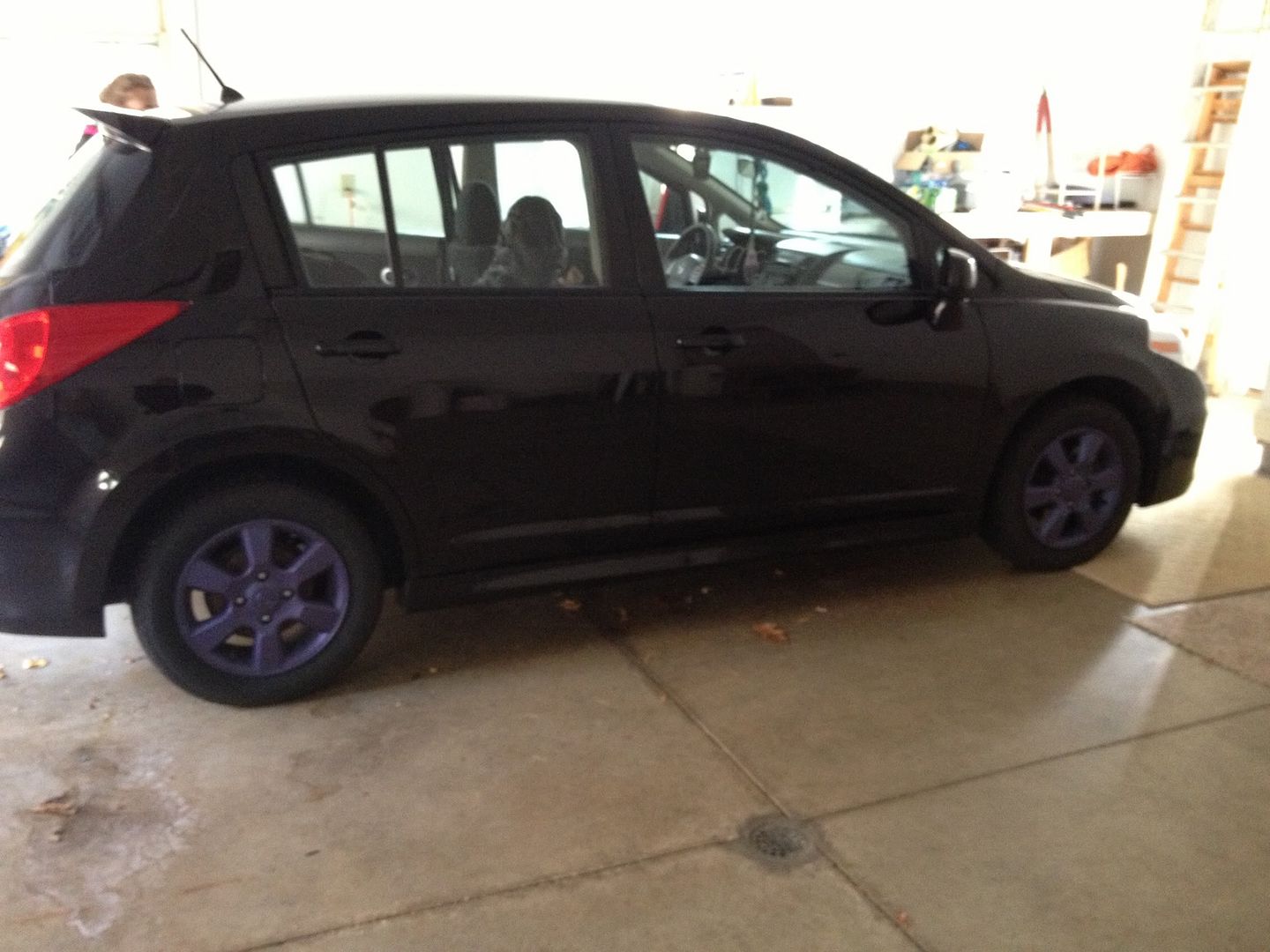 Purple nissan versa #7