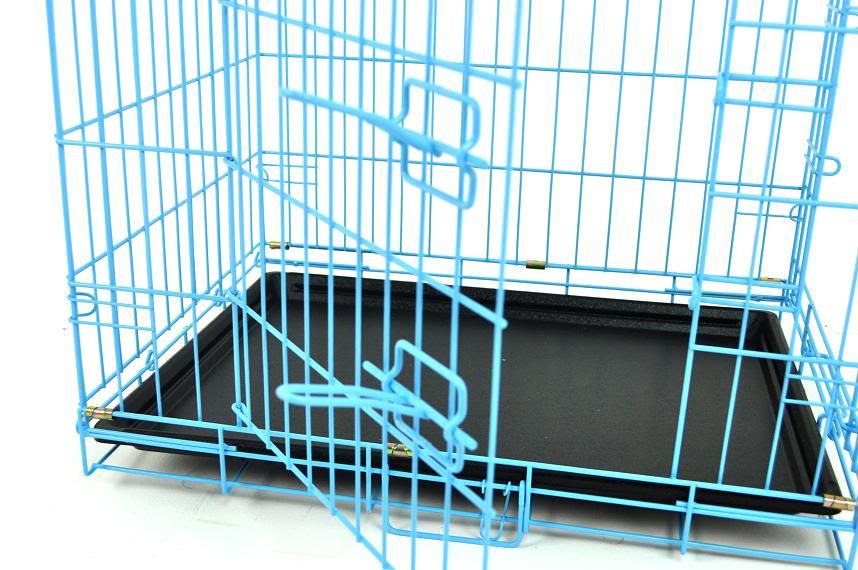 New Champion 24" Portable Folding Dog Pet Crate Cage Kennel Two Door eBay