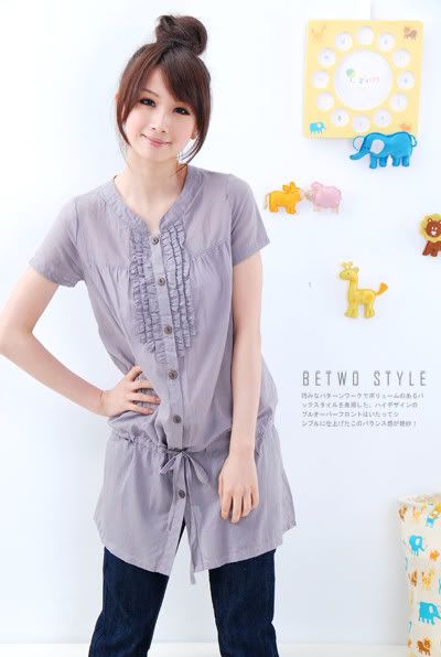 Ling - Betwo Grey Top
