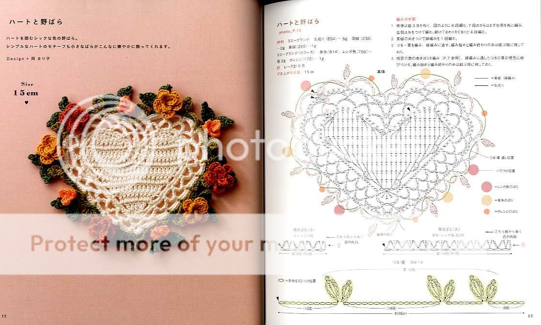 Out of Print / Crochet Rose Patterns   Japanese Craft Book