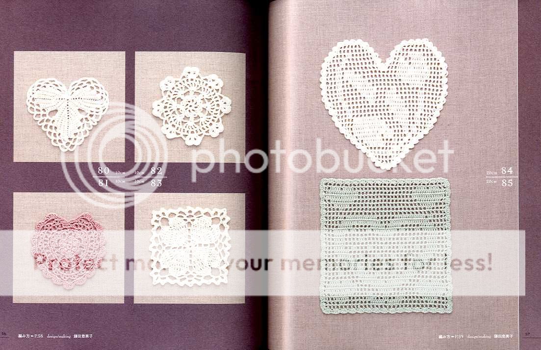 Crochet Heart Pattern 100   Japanese Craft Book  