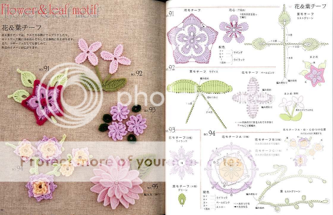 Crochet Motifs 100   Japanese Craft Book  