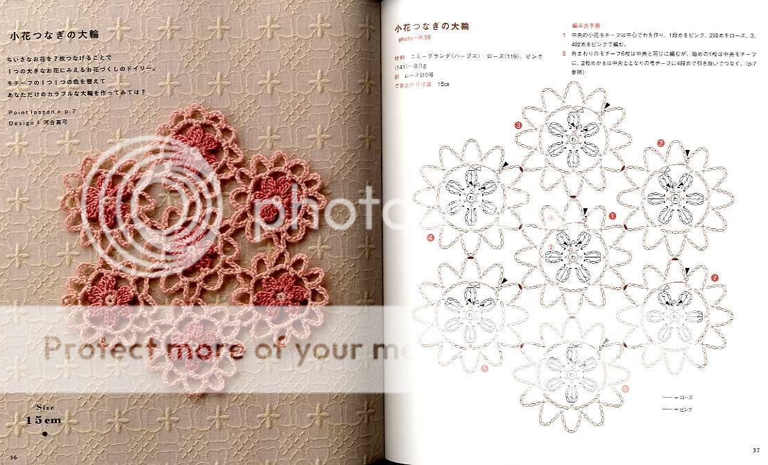 Crochet Flower Patterns   Japanese Craft Book  