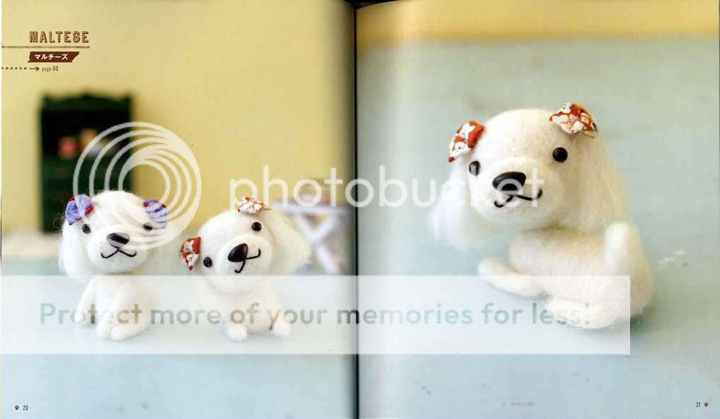 NEEDLE FELT DOGS   Japanese Craft Book  