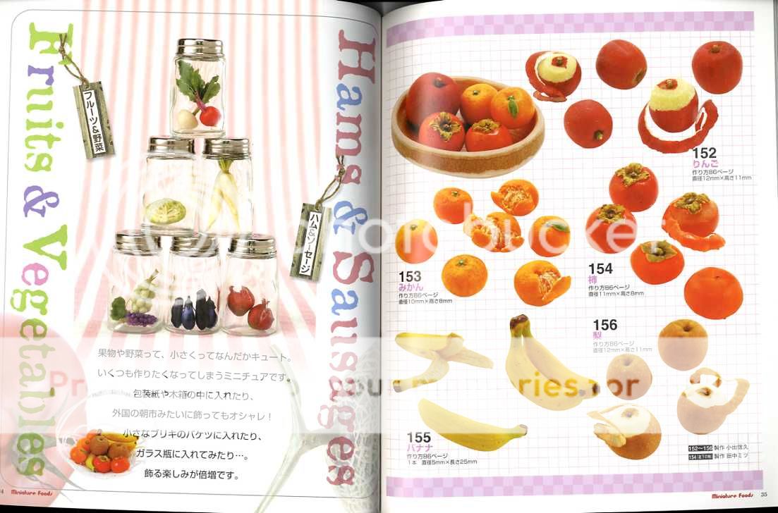 MINIATURE CLAY FOODS   Japanese Craft Book  