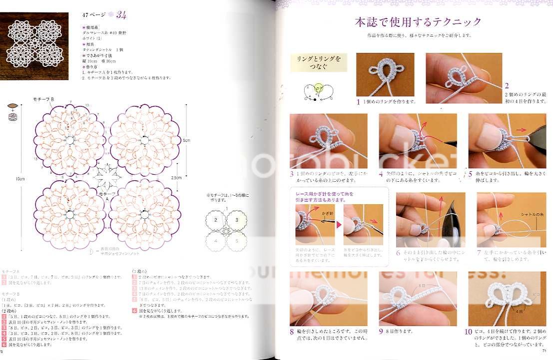 TATTING LACE Beautiful Items - Japanese Craft Book