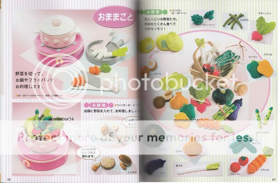 HANDMADE FELT FOOD & GOODS VOL 2   Japanese Craft Book  