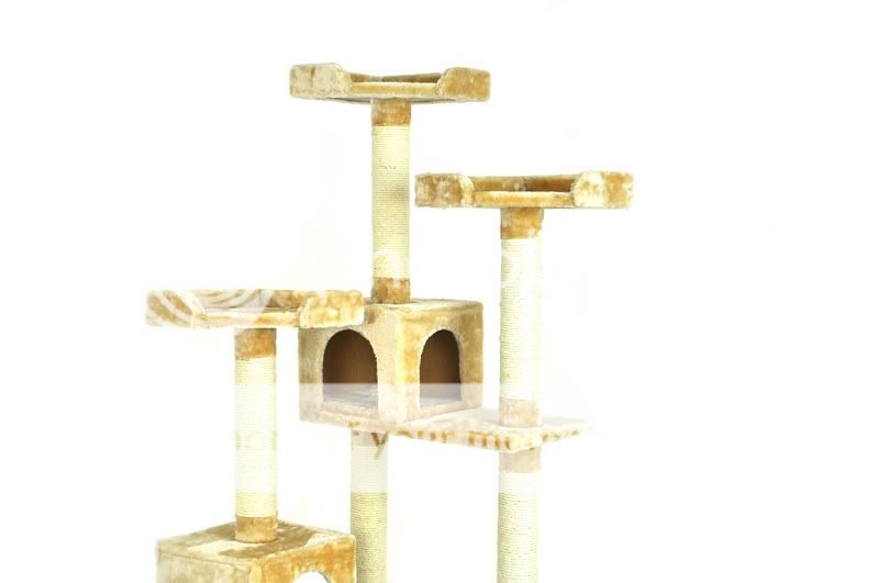 71" Cat Tree Condo Furniture Scratch Post Pet House