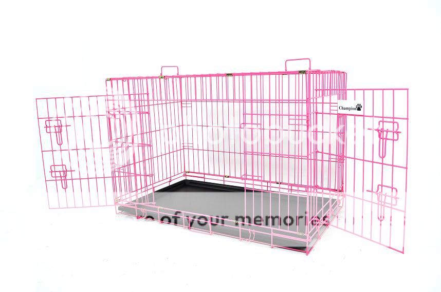 New Champion Line Folding Dog Cage Crate Kennel