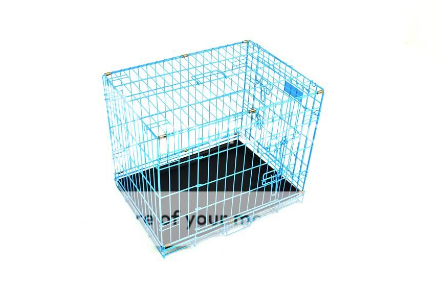 New Champion 24" Portable Folding Dog Pet Crate Cage Kennel Two Door
