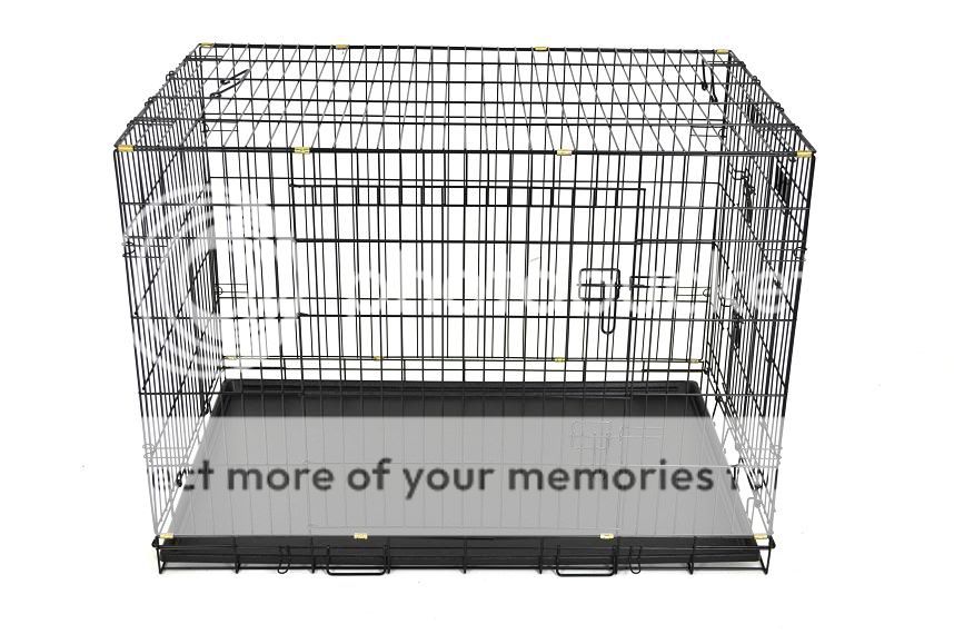 New Champion 42" 2 Door Folding Dog Cage Crate Kennel