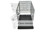 36 Metal Dog Cage Folding Pet Crate Kennel with Metal Tray  