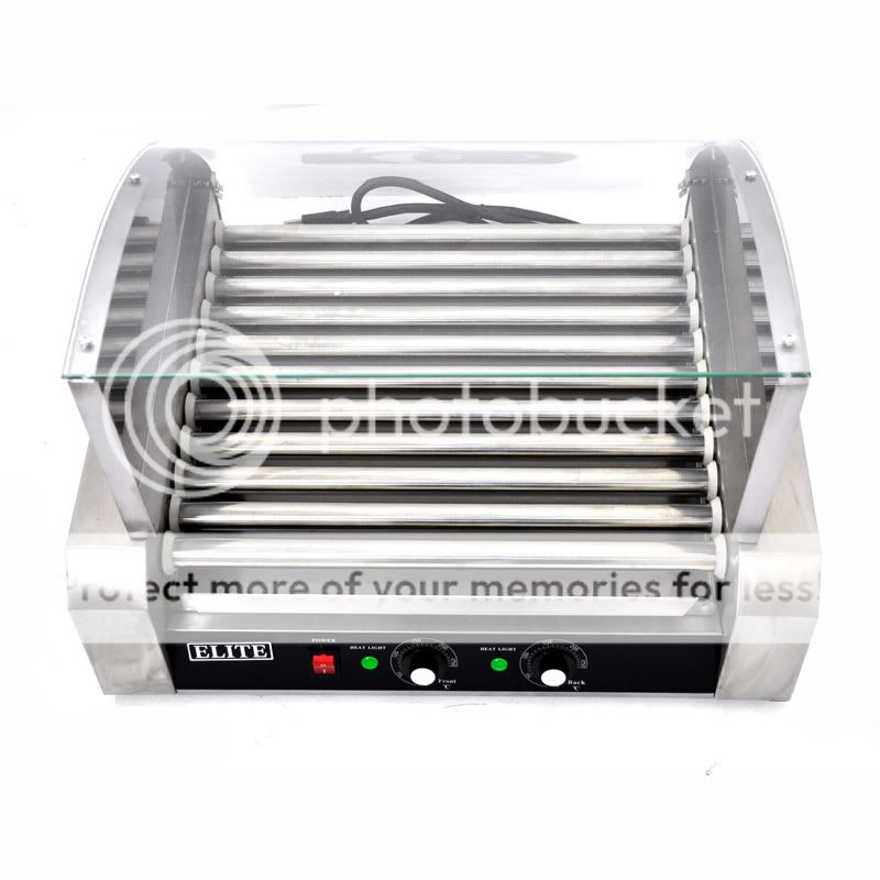 New Elite Commercial 30 Hot Dog Roller Grill Cooker Machine KP ET R2