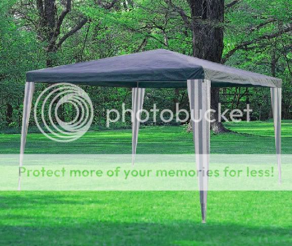 Blue 10 x10 Gazebo Canopy Party Outdoor Tent Park BBQ Use