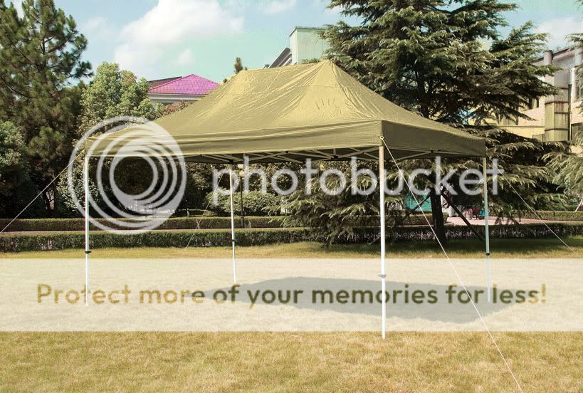 BEIGE 10x15 EZ Pop Up Canopy Gazebo Party Wedding Tent NEW  